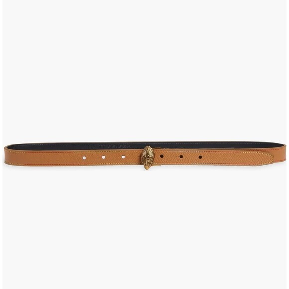 KURT GEIGER Women’s New Belt Leather Eagle Head L/XL Camel Rainbow KG100272C-230